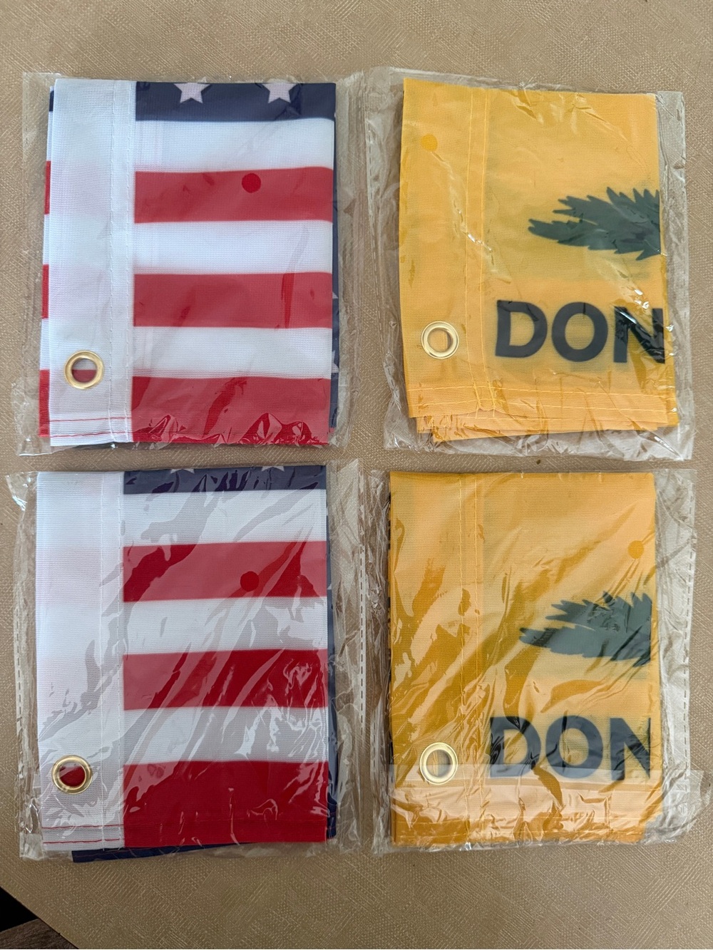 4 Mini Flags Pack — Don’t tread on me and American Flag